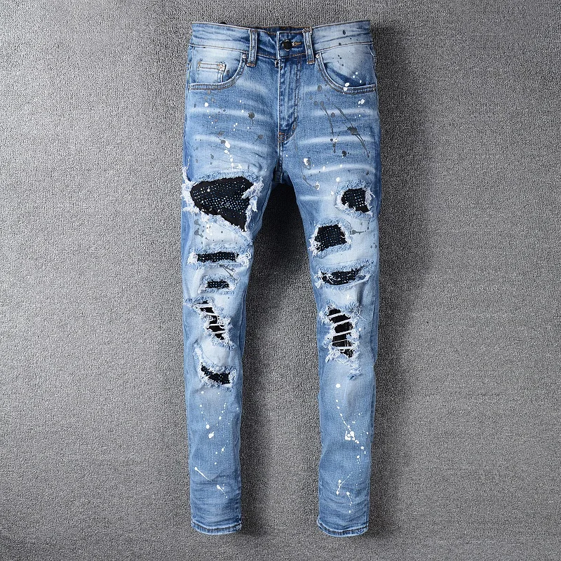 

custom baggy jeans men latest trouser men's denim jeans plus size men's jeans, Customized color