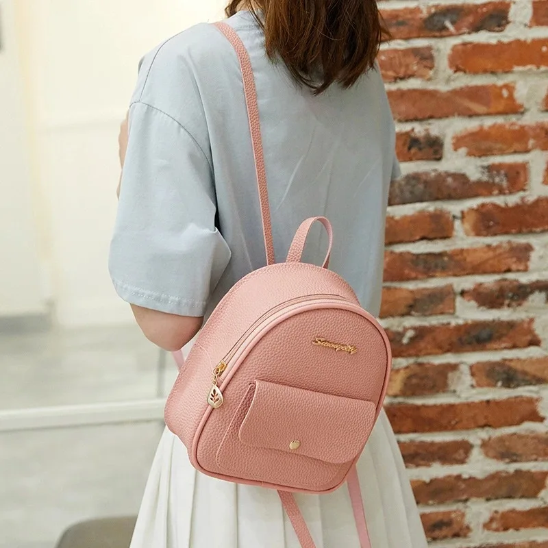 

Ladies backpack 2019 new small fresh and cute letter logo backpack multi-functional one-shoulder diagonal luxury fashion