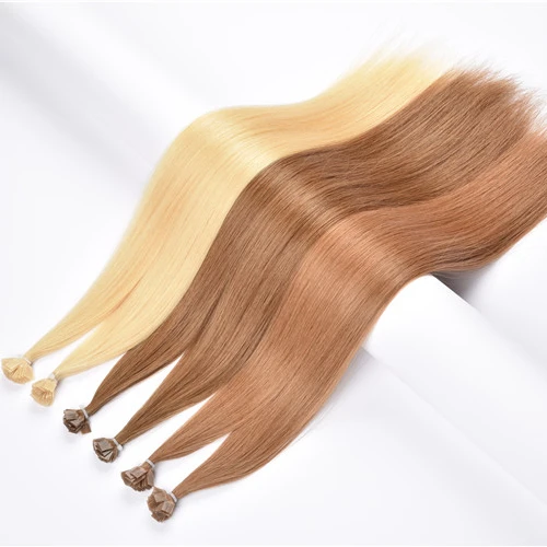 

Flat Tip Hair Extensions Pre Bonded 1gr Per Strand Keratin Hair Remy Slavic Hair Cuticle Alligned Best Quality Factory Samples