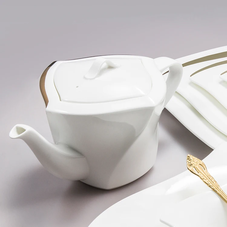 bone china ceramic wedding tea pot