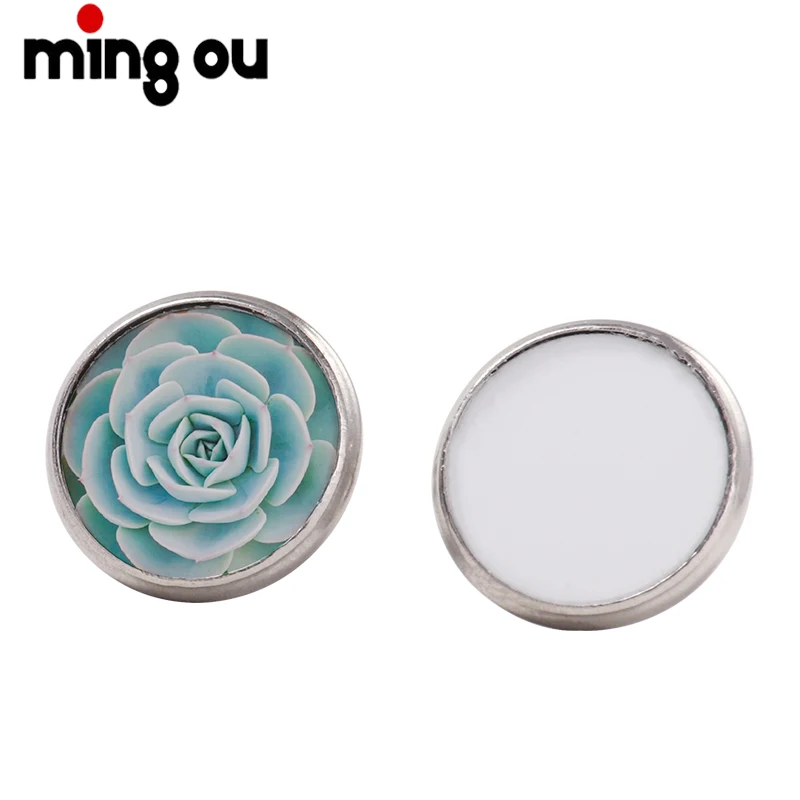 

Trendy Girl Luxury Designer Sublimation Round Stud Earrings For Women