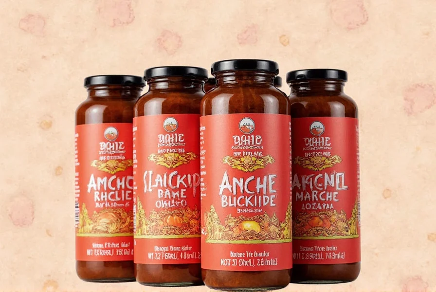 Ancho chiles next to fresh poblanos