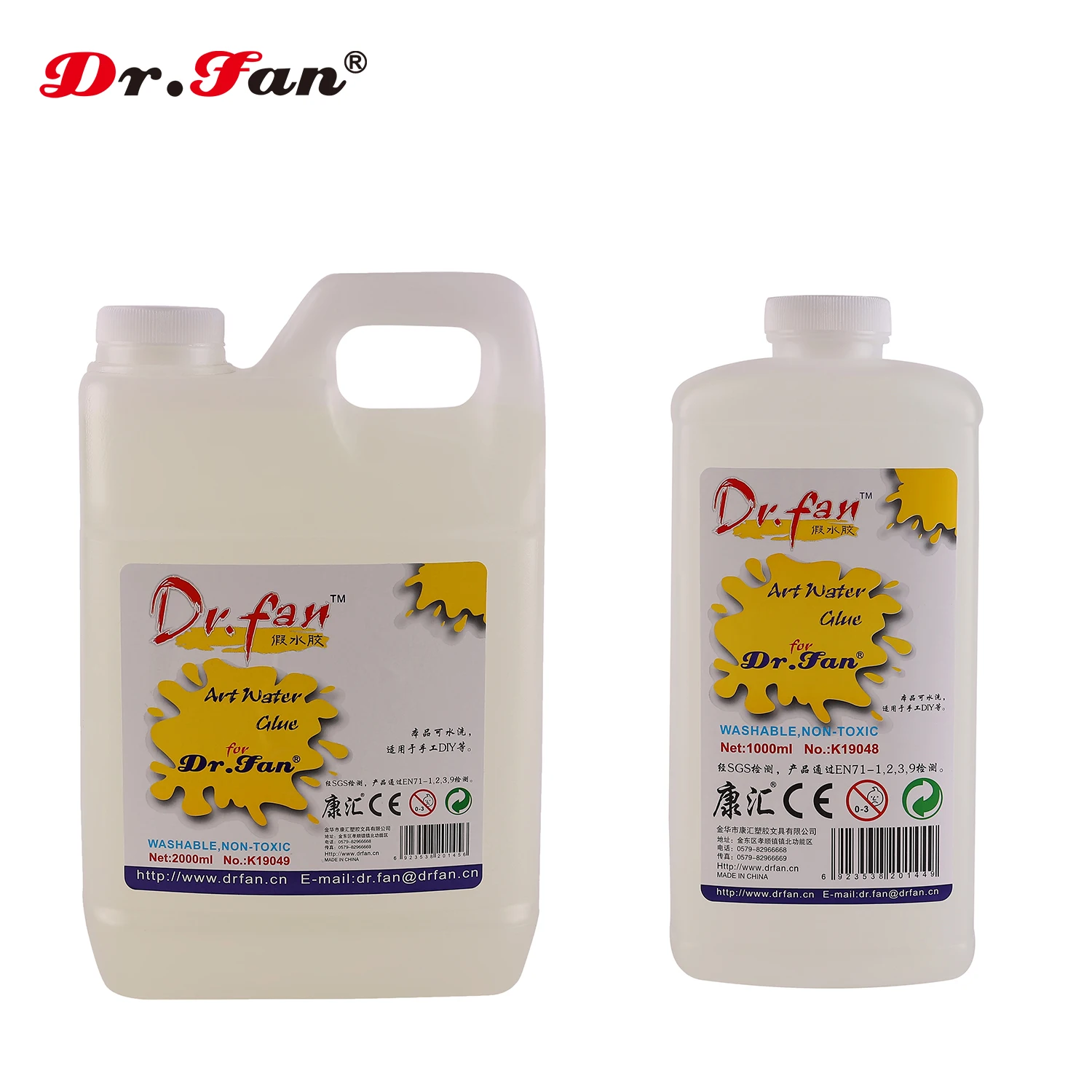 
China Factory supplier drfan 1000ml art water glue for slime glue set 
