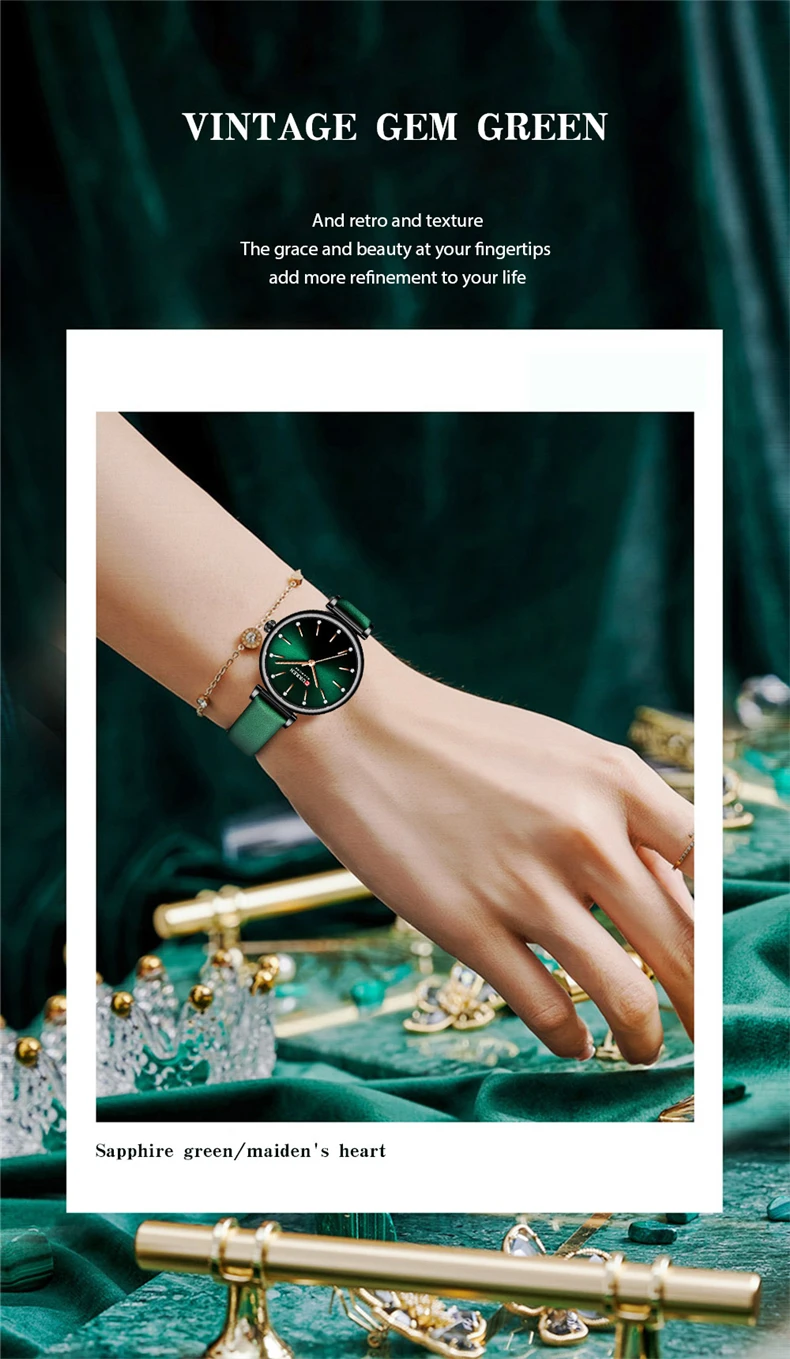 CURREN 9081 Brand Women Watches Simple Fashion Rhinestones dial Leather Bracelet Lady Wristwatch Waterproof Quartz Watch Female
