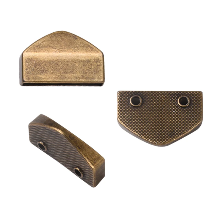 

Handmade Handbag Strap Metal End Stop Antique Brass Clip For Strap