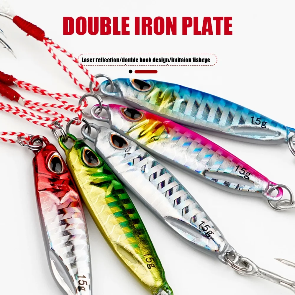 

Tcoedm Japan 20g/25g/30g Pesca Saltwater Slow Fast Metal Jig Sea Fishing Lure Shore Casting Micro Metal Jig, Check pics showing