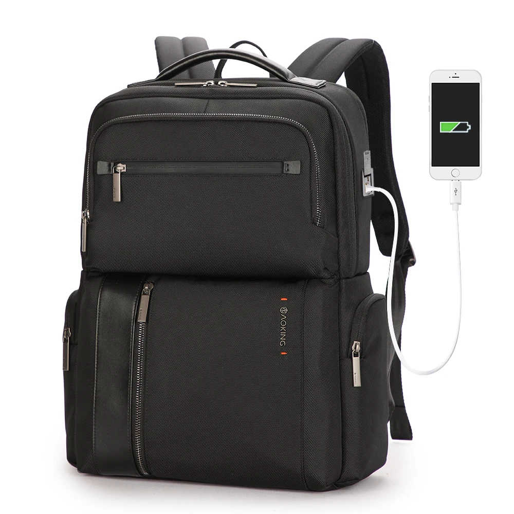 

Water-resistant durable polyester backpacks laptop usb port backpack custom logo bag for men bag pack bagpack