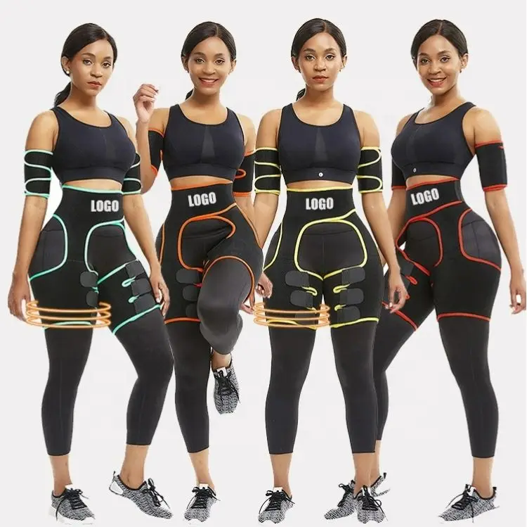 

2021 Private Label Waist Trainer Thigh Leg Shaper High Waist Body High Compression Shapewear Tummy Thigh Shapers For Women, Customized colors