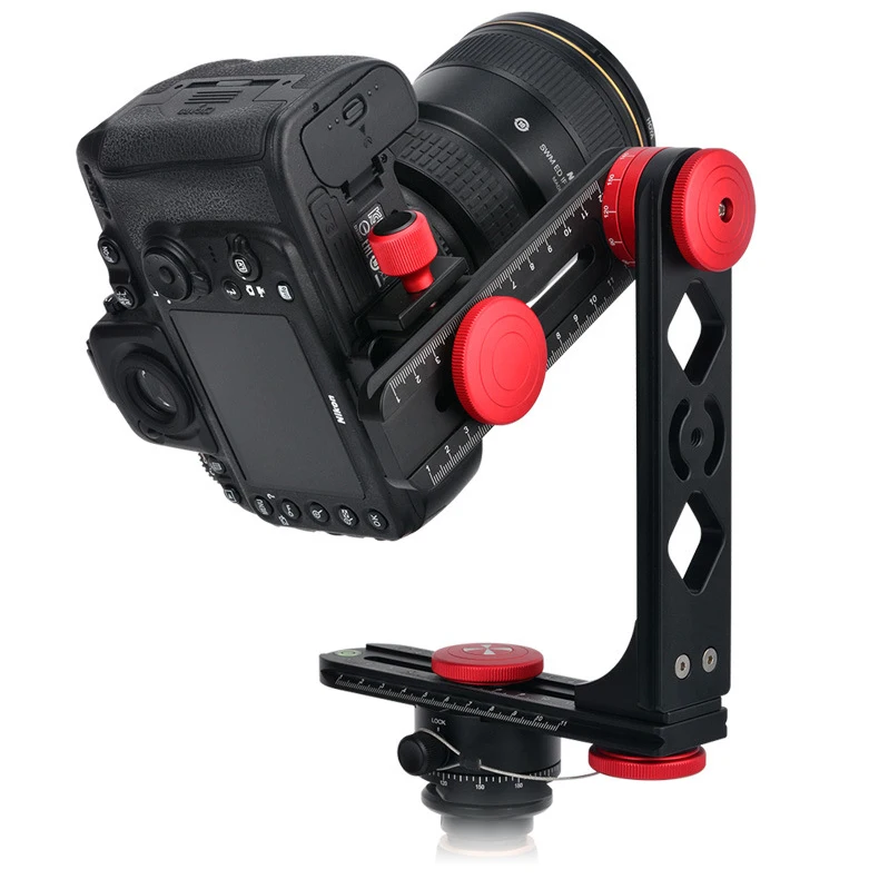 

720 Degree Panoramic Aluminum Alloy Ball Head Quick Release Plate Kits, Black