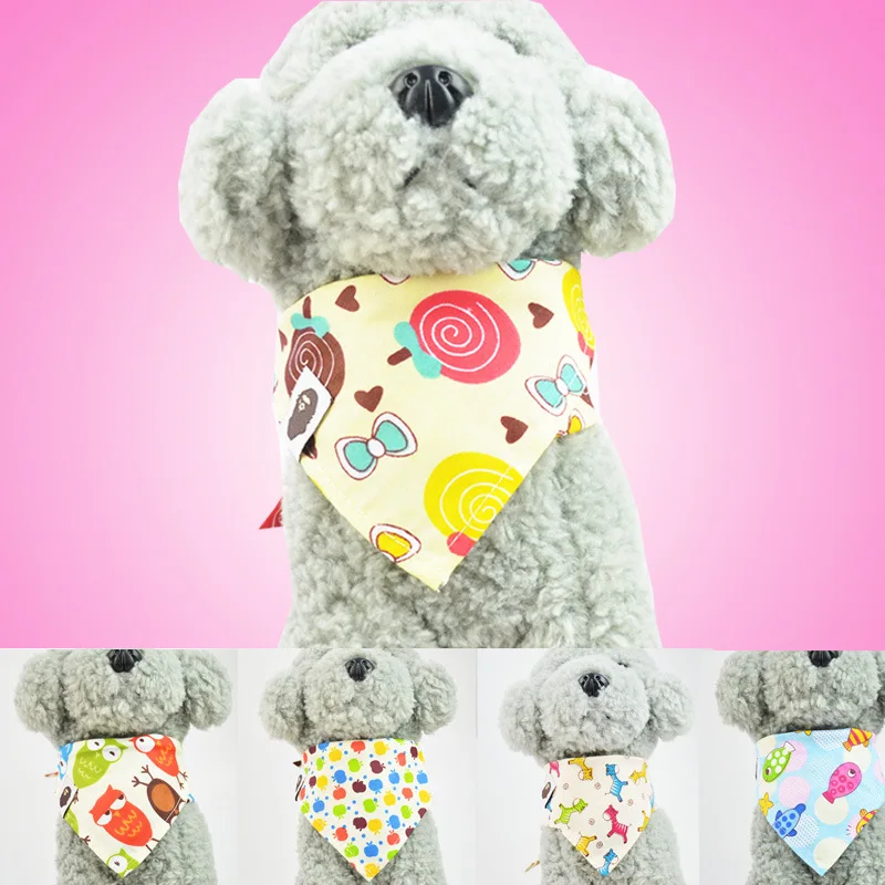 

Manufacturer wholesale custom logo design pattern cotton pet accessory dog bandana for pet, Mixed pattern