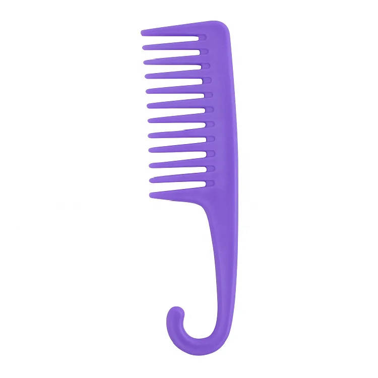 

Anti-Hair Loss Private Label Hot Comb Wide Tooth Curly Hair Brush with Curved Hook, As picture,customized