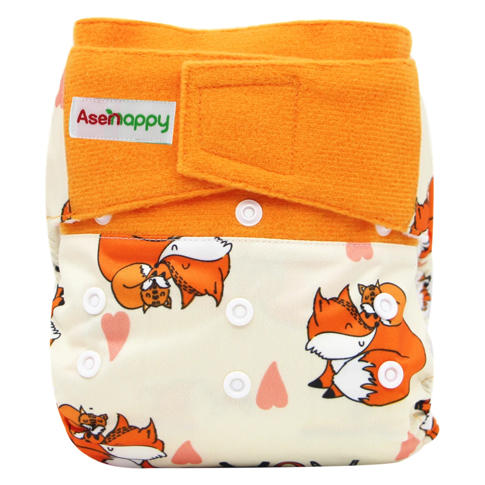 

Asenappy Baby  Heavy Duty Hook Loop Reusable Baby Cloth Diapers