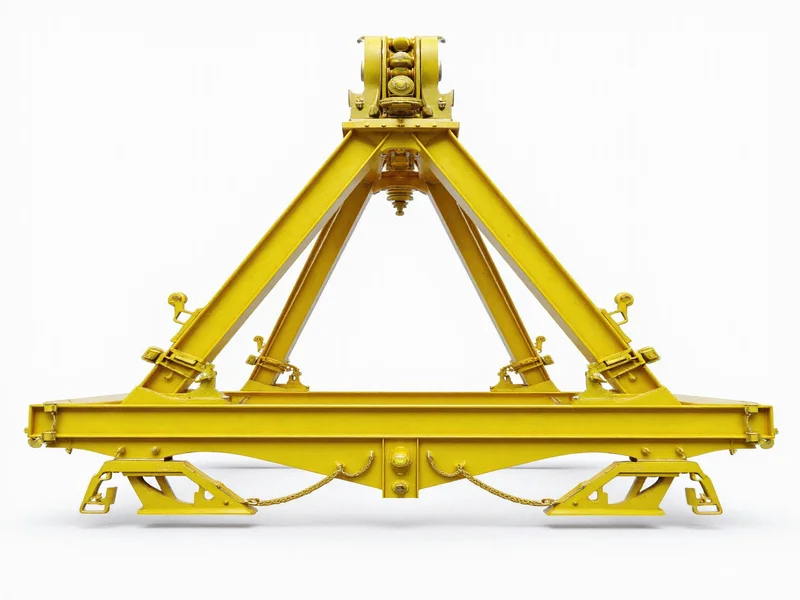 Triangulated bracket design showing force distribution