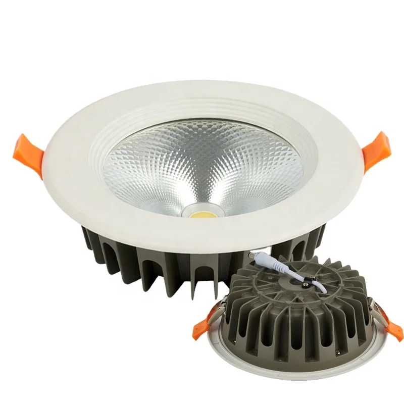 Wholesale 10w 15w 24w 40w lowest ex factory price aluminum housing recessed indoor led down light
