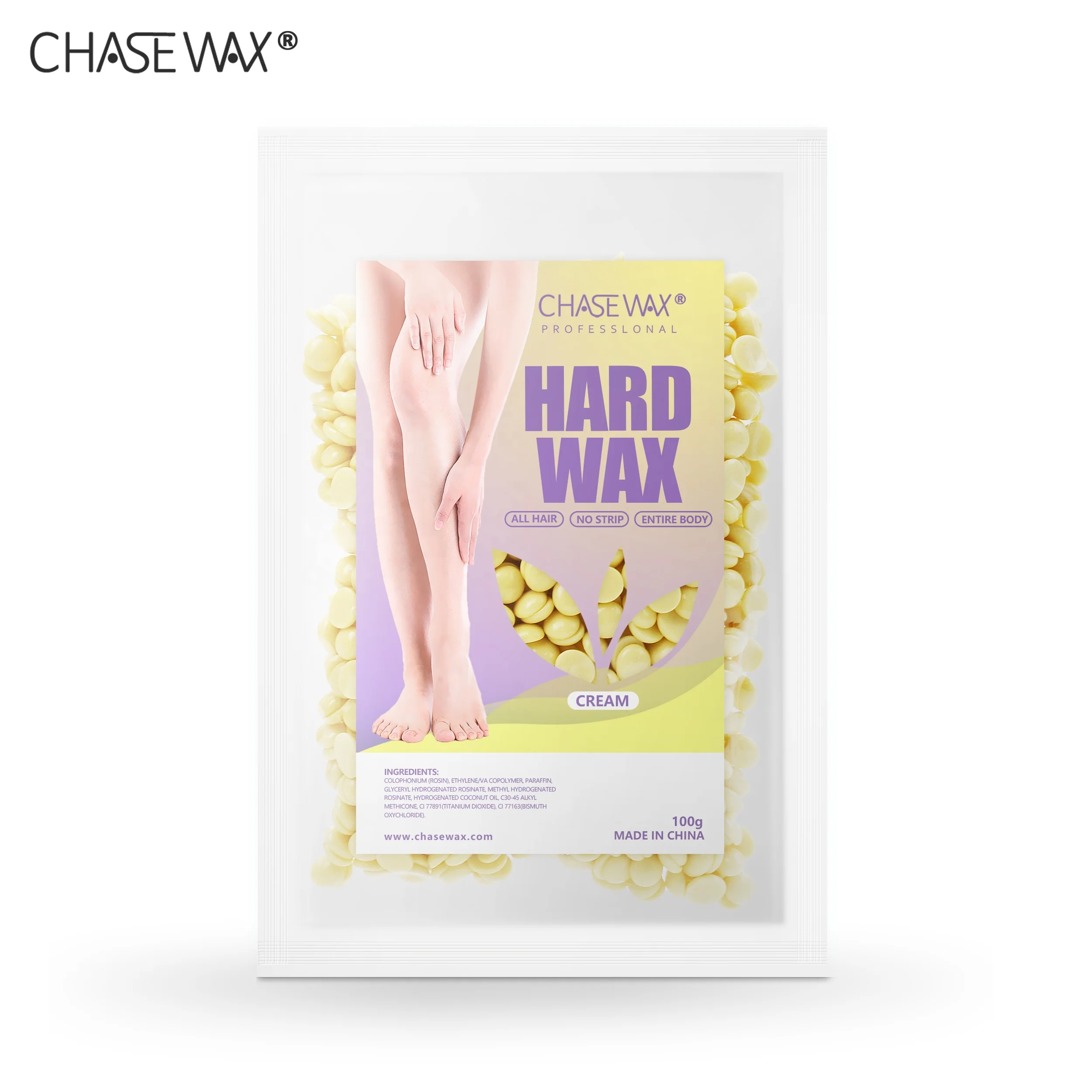 Creamy 500g Hard Wax Depilatory Wax Honey Hot Wax Block For Dry Skin