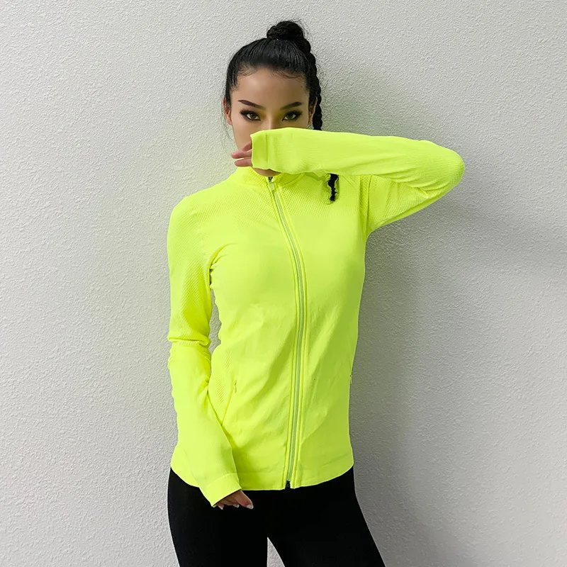 

Women's Sports Long Sleeve Full Zip Running Sports Hoodie Jackets Activewear Coat With Thumb Holes, More than 70 colors available
