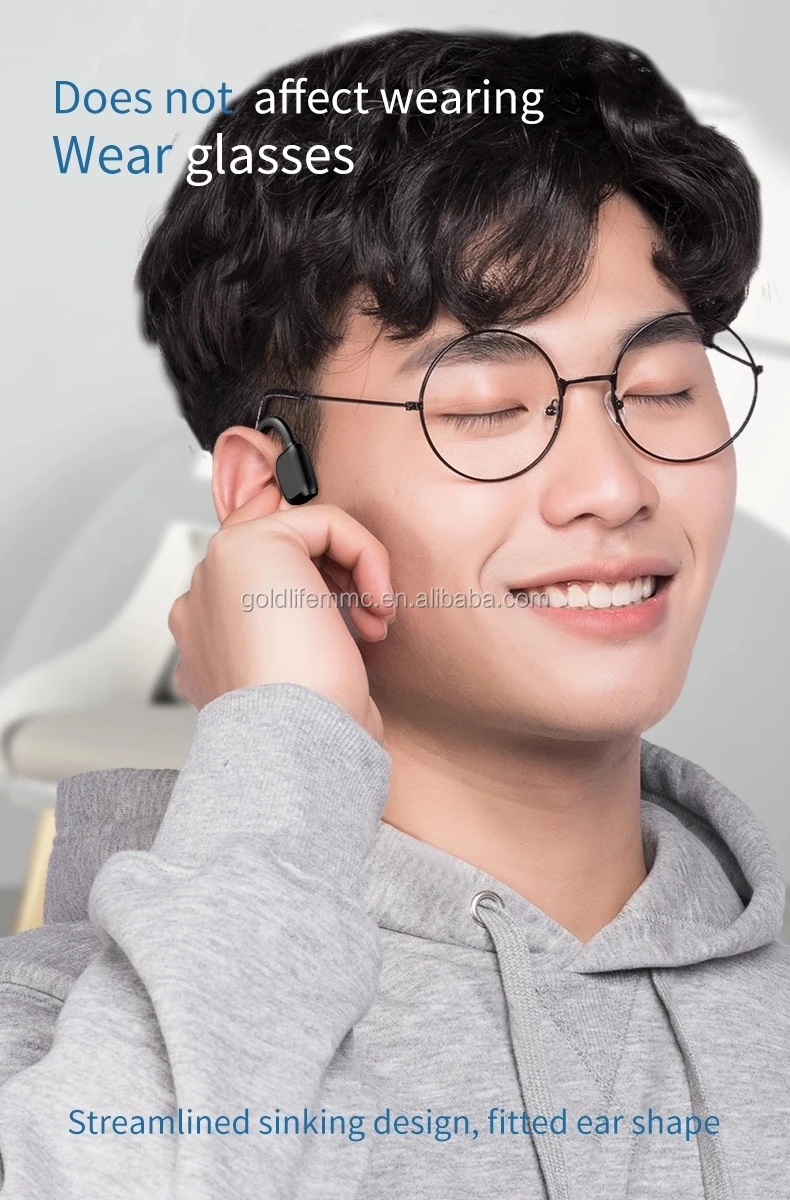 Hiking Foldable Sport Microphone Mobile Phone Open Ear Running Bone Conduction New Brands Earphone - ANKUX.COM