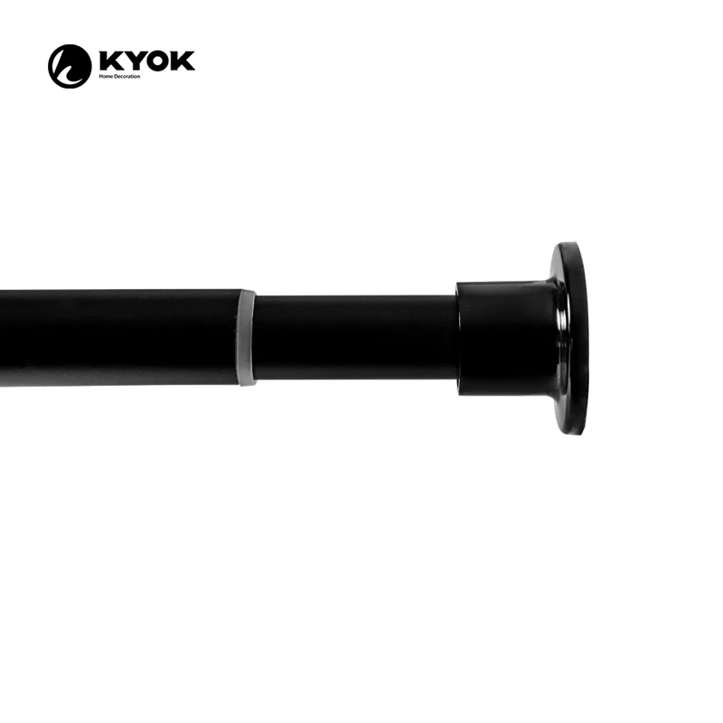 

KYOK no need brackets vailge shower curtain rod adjustable 70-120cm, Ab/ac/mn/bp/mp/bk or customized