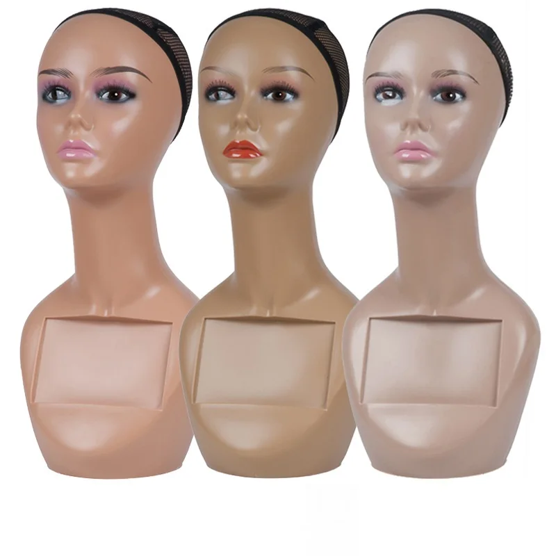 Cheap mannequin head Female makeup jewelry display wig mannequin heads for wigs