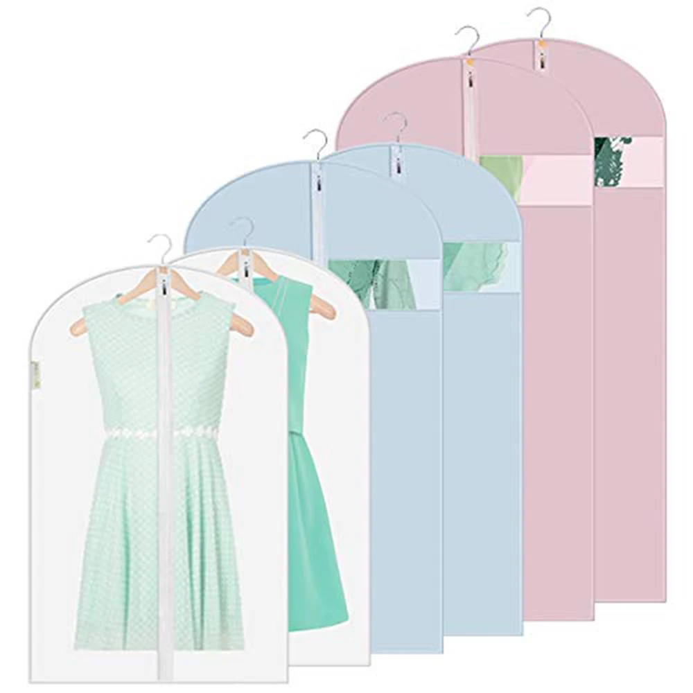 

Hot sale Clothes Hanging Garment Dress Clothes Suit Coat Dust Cover Home garment bag Pouch Wardrobe Hanging Clothing