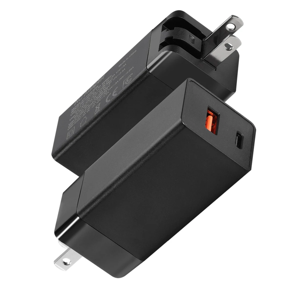 

Pd GaN 60W 65W Phone Accessory USB Dual Port Wall Mobile Charger