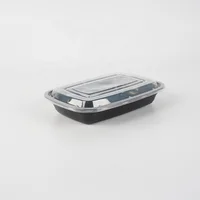 

Microwaveable American style rectangular take away lunch box disposable plastic food container