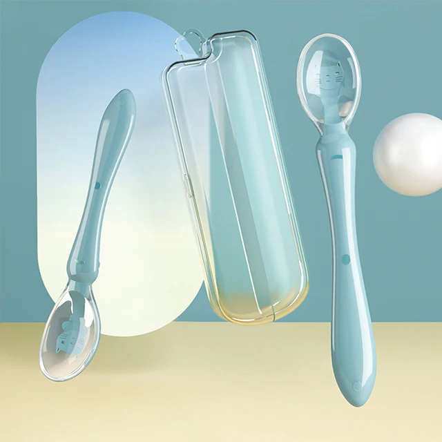 

Hot Sale Guaranteed Quality baby feeding hole spoon Silicone Baby Spoon And Fork