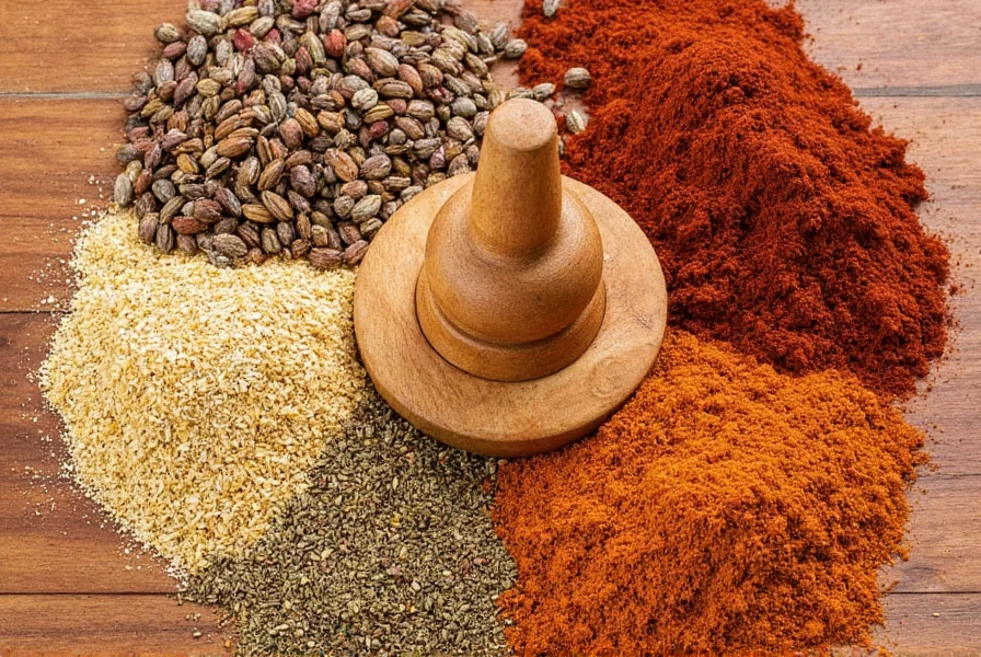 Bowl filled with freshly ground spices