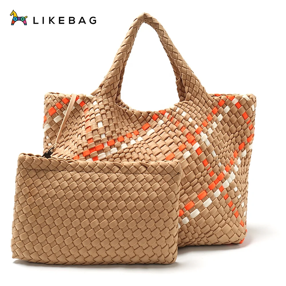 

LIKEBAG new product hot-selling fashion casual tote bag with hand-woven picture bag