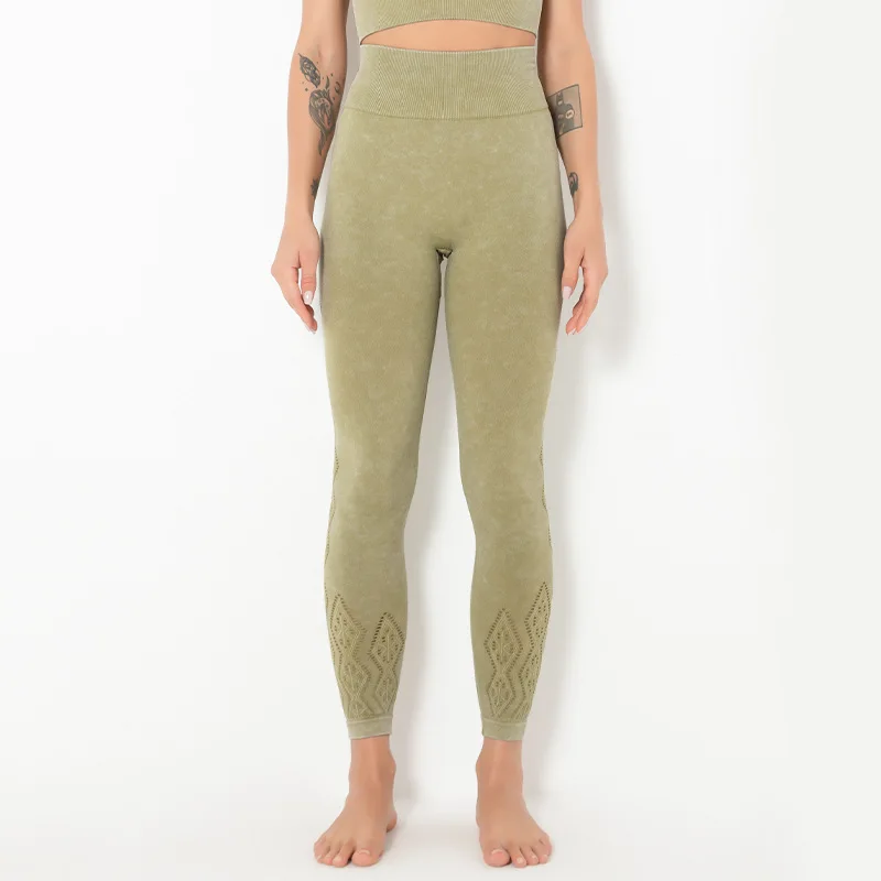 

Custom brand logo Women's Naked Feeling Workout fitness Legging 25 Inches - 7/8 High Waist Yoga Tight Pants