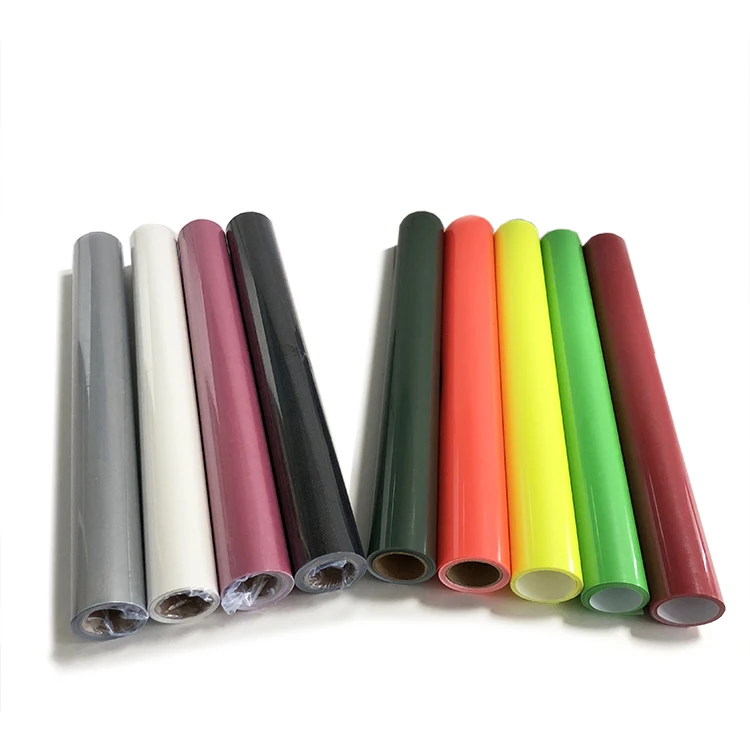 Wholesale 12Inch X 5Ft Reflective Heat Transfer Vinyl Iron-On Easyweed Stretch PU Film Clothing Fabric Low Temperature Textiles