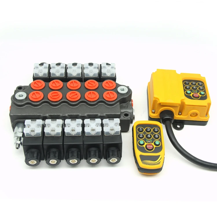 100 testing variable remote control hydraulic valve with control panel