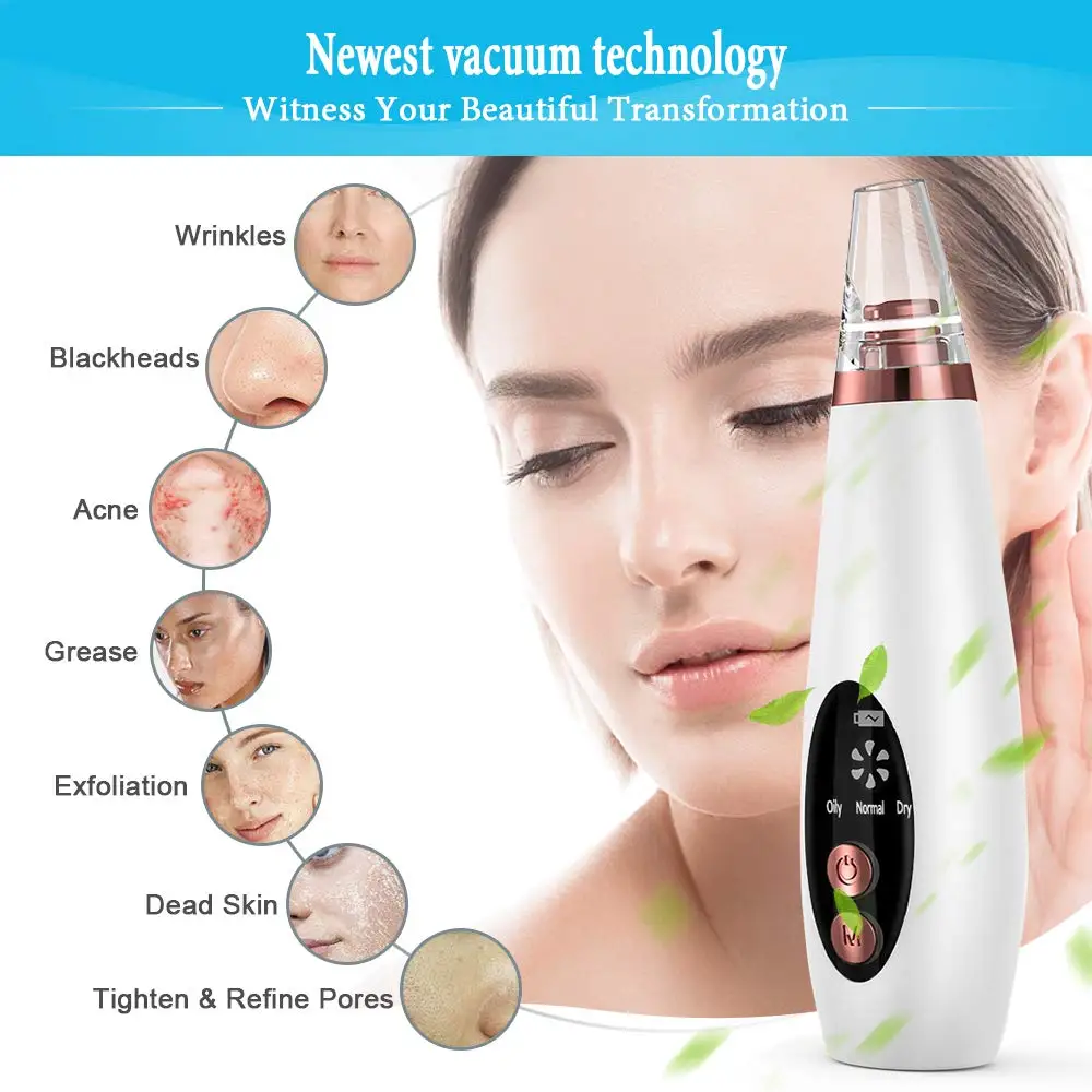 
Wholesale Home Use Beauty Personal Care Pimple Extractor Comedo Suction Blackhead Extractor Tool Set 