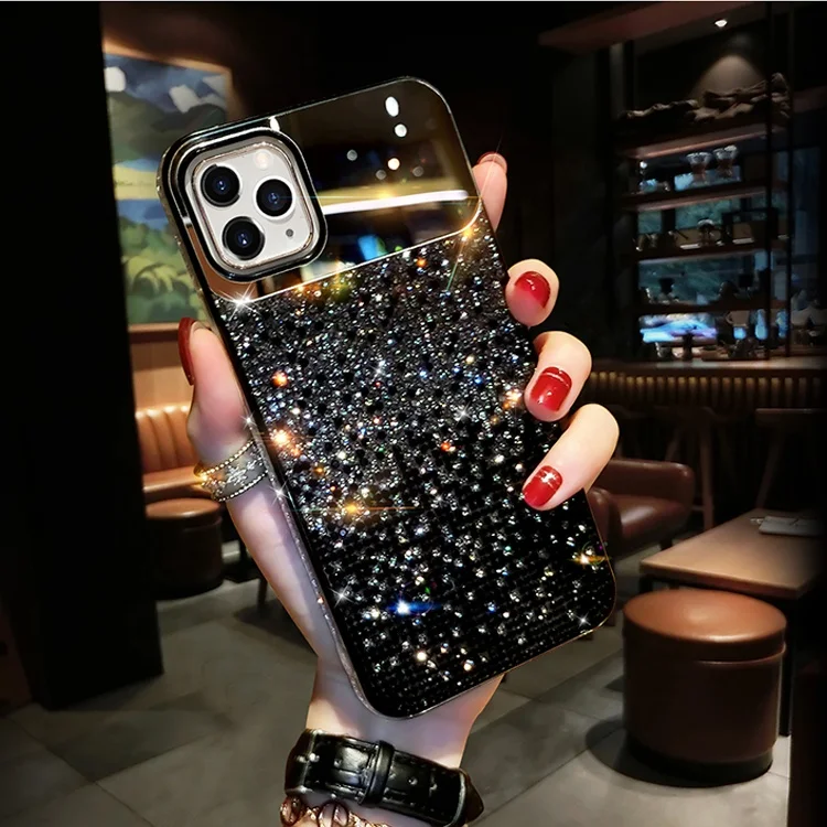 

Luxury mirrors Gradual Change Jewelled Shiny Diamond Phone Case For iPhone 13 12 11 Pro X Xr Xs Max 7 8 Plus SE2020 Phone Cover