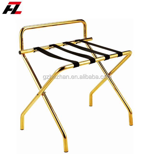 
Foldable Stainless Steel Hotel Guest Room Luggage Rack Backrest Luggage Rack 