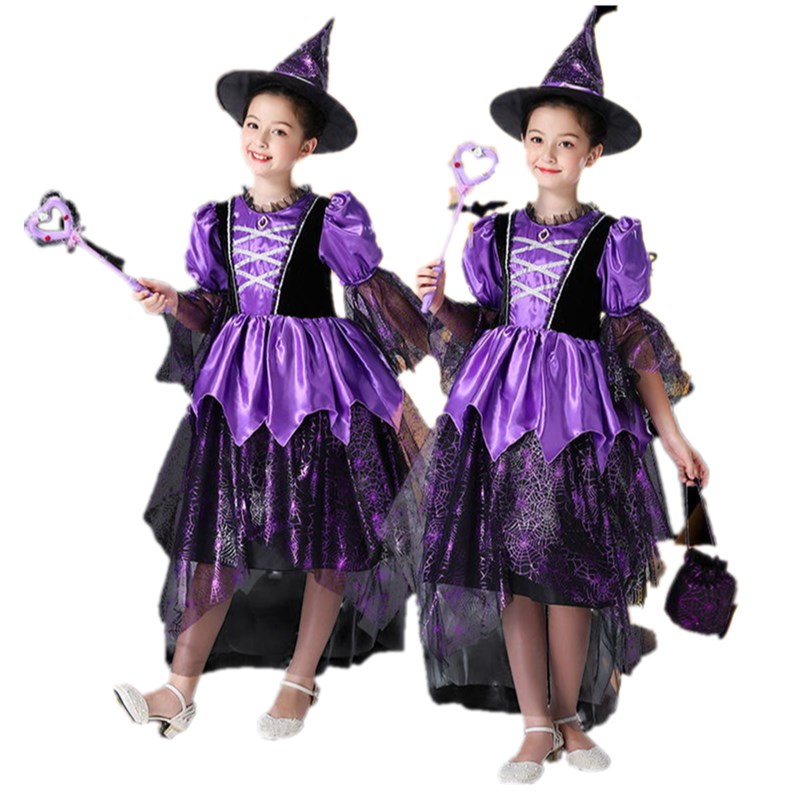 

Wholesale Halloween kids costumes for girls birthday party cosplay Halloween costumes for kids girls halloween dress girls, Photo
