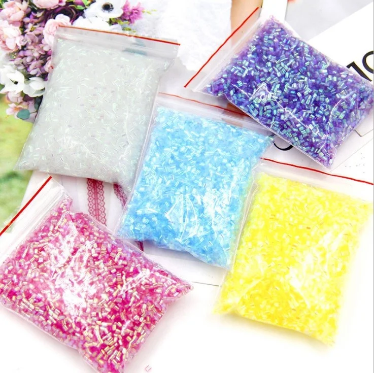 500g Bulk Bingsu Beads Plastic Slime Mix Bingsu Bead Hygloss Soft ...