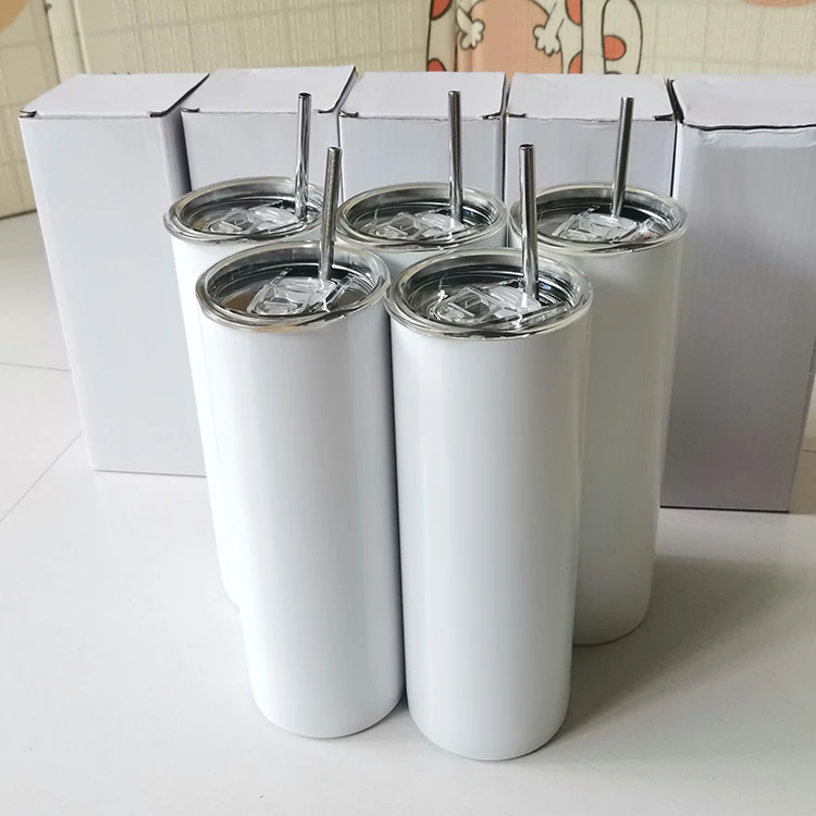 

Factory Wholesale 15oz 20oz Sublimation blank tumbler Double Wall vacuum stainless steel Sublimation straight skinny tumblers