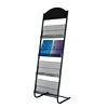 Multi-style Newspapers magazine display stand 3 tiers display books and advertising stand with Multiple Colors for custom