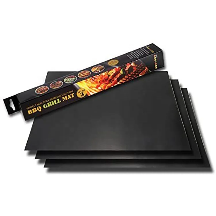 

Amazon Hot Sale Non-Stick barbeque grill mat PTFE bbq grill mat for COOKING