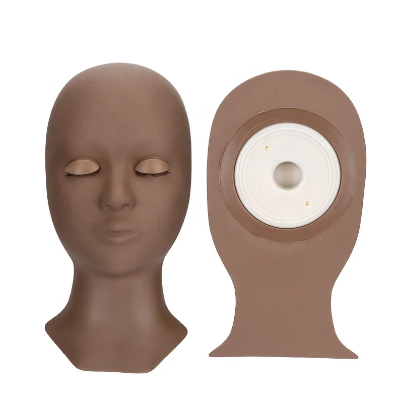 

Wholesale Female high quality mannequin head removable eyes training head lashes, Skin color, light color and dark color are available