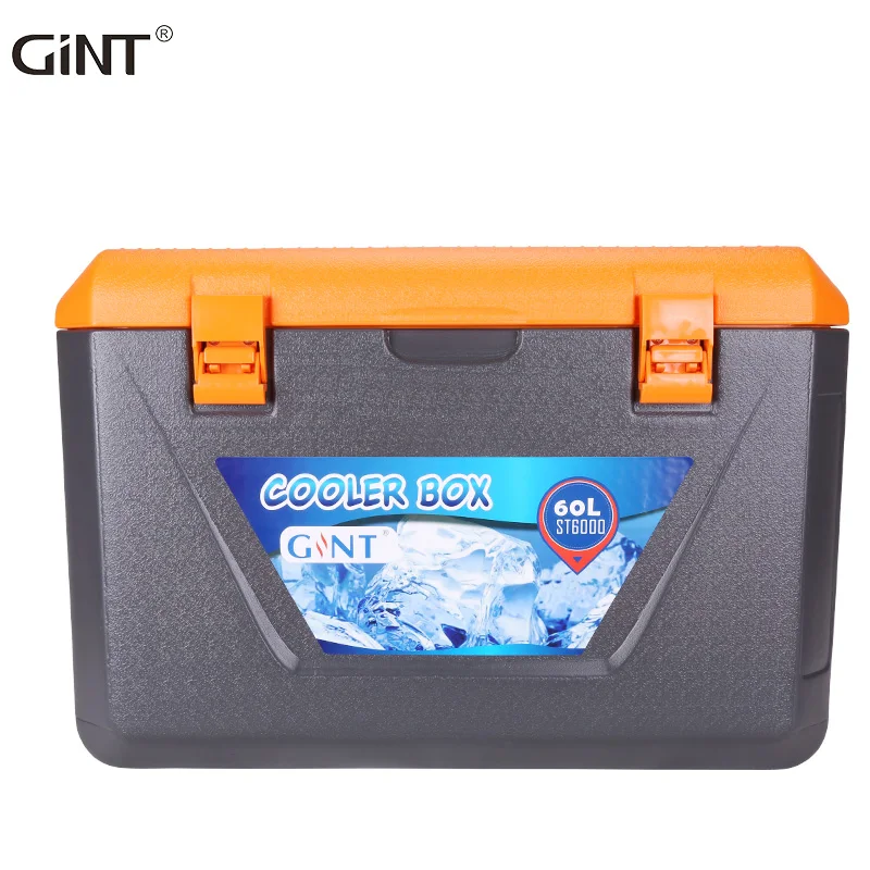 

GiNT 60L Fishing Picnic Ice Chest Cooler Boxes Outdoor Camping Water Ice Cooler Box for Keeping Vaccines, Customized color acceptable