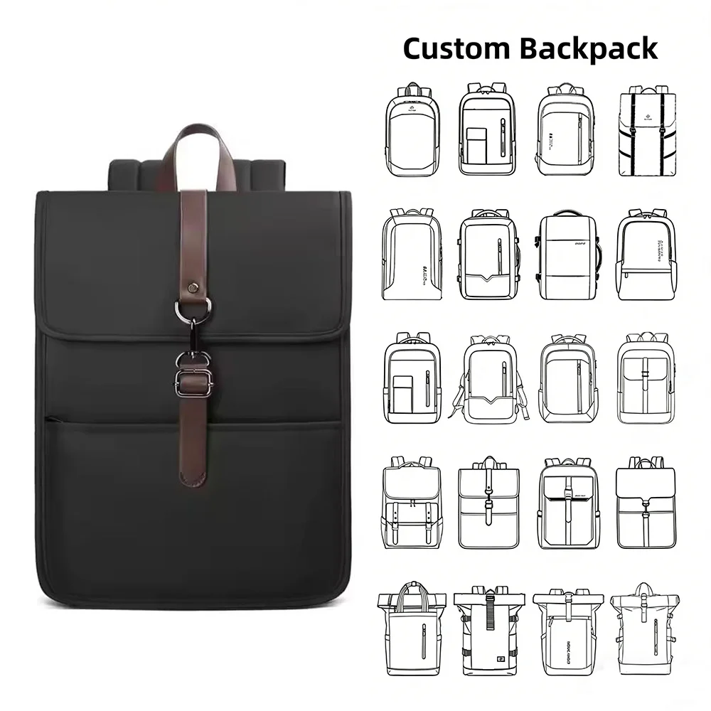 Business Backpack Anti Theft Smart Laptop Backpack Travel Bag Large Capacity Multi Function  Soft Fashion Black Waterproof