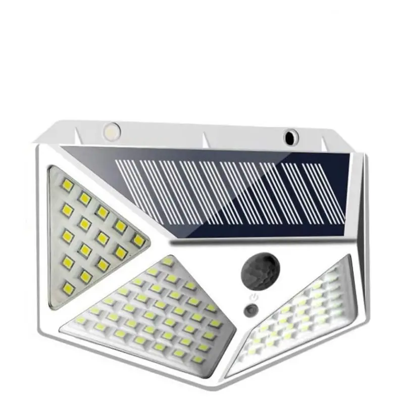 DIFUL Garden Lights Solar Powered LED Waterproof CE Certificate 100 Super Bright Motion Sensor Solar Security Wall Lights