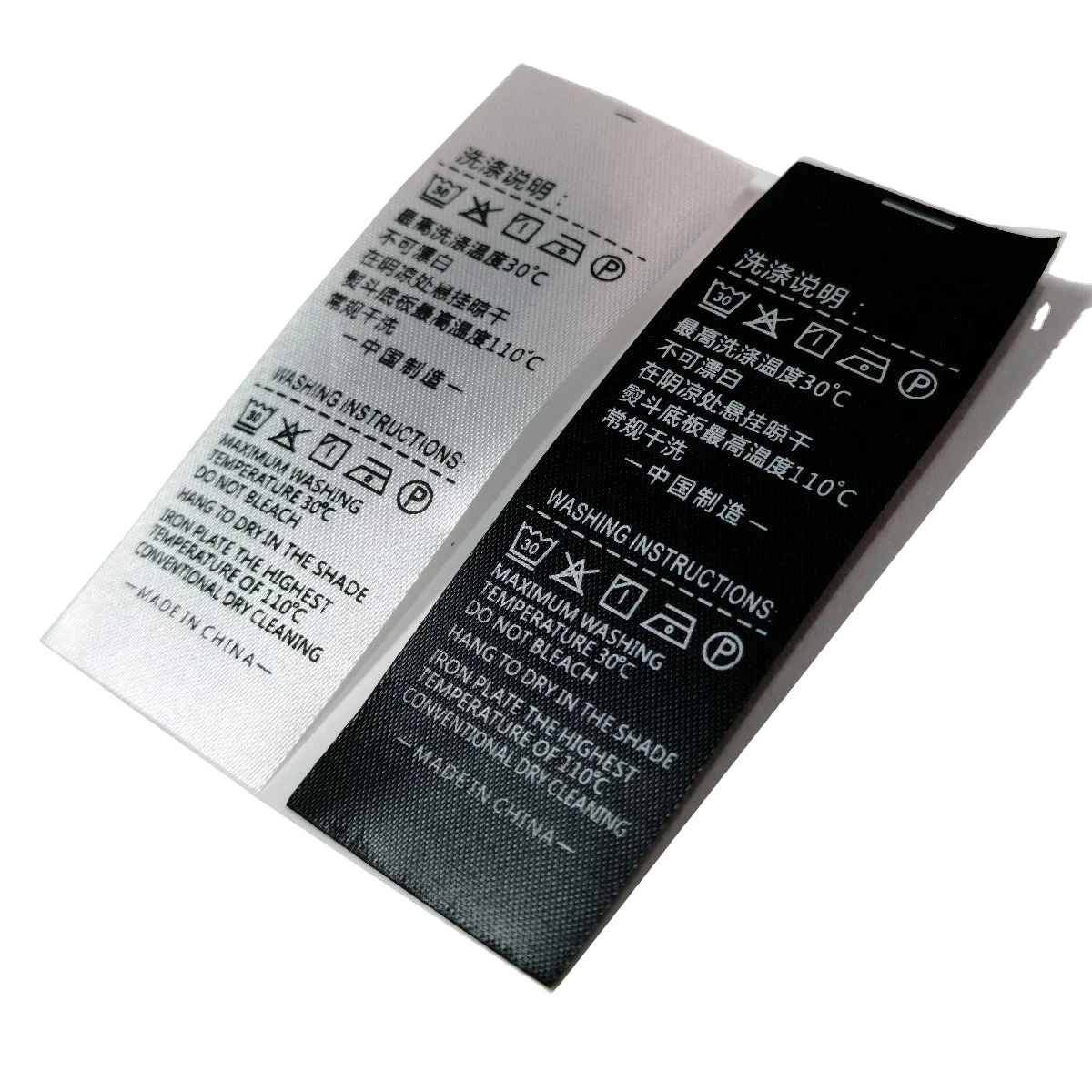 

Eco Friendly High Quality Customized Polyester Satin Roll Description Care Label