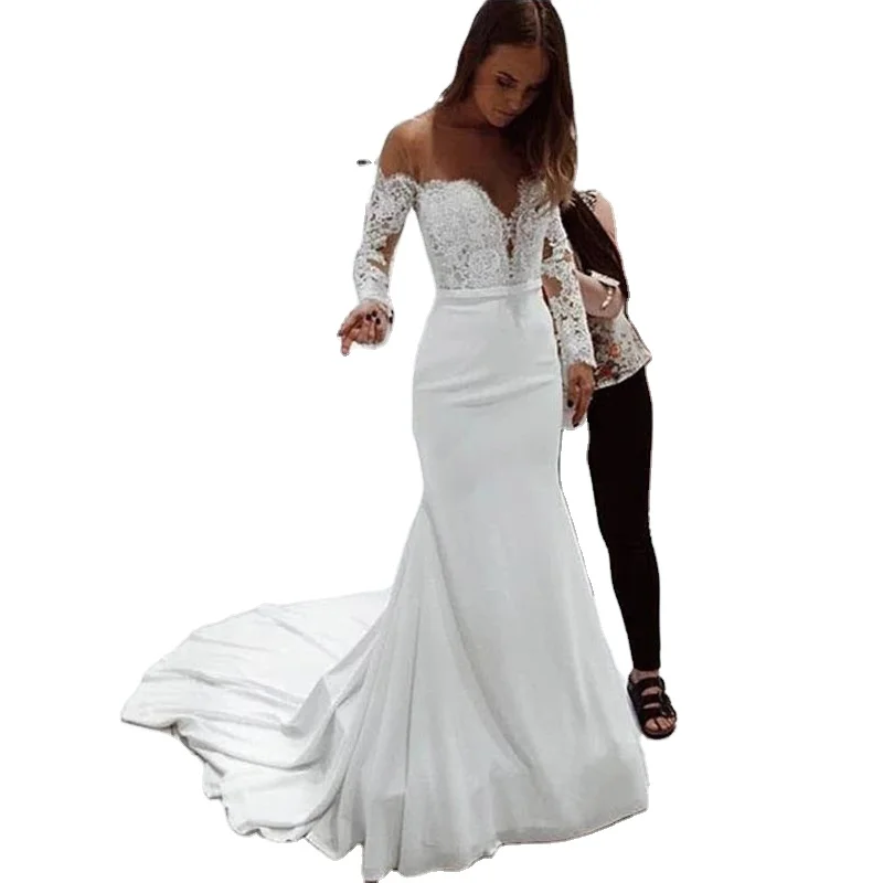 

New Style bridal wedding dress Lace Splicing Bridesmaid Dress dress, 1 color