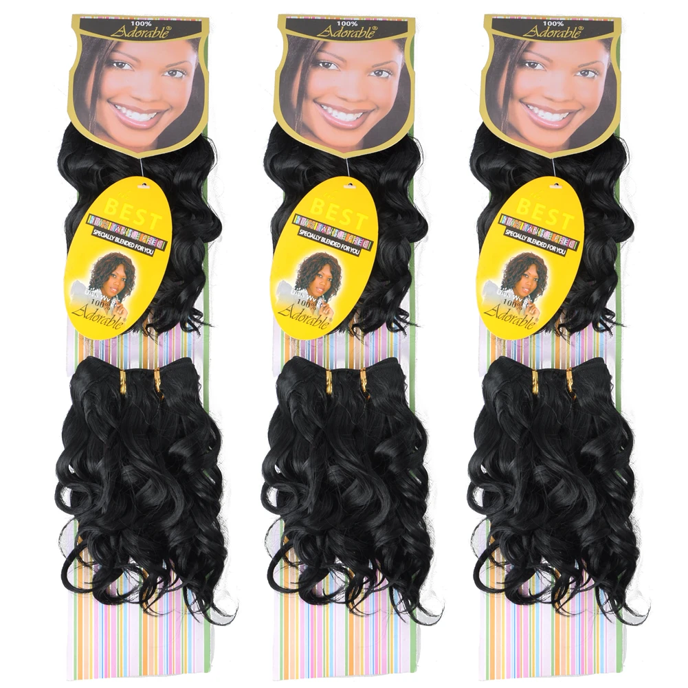 

DIVA WV 8 Curly Bundles Weave 8 Inch Hair Weft 2 Bundles a Pack 100G a Pack Bohemian Dora Synthetic Hair Extension ,Mix Black