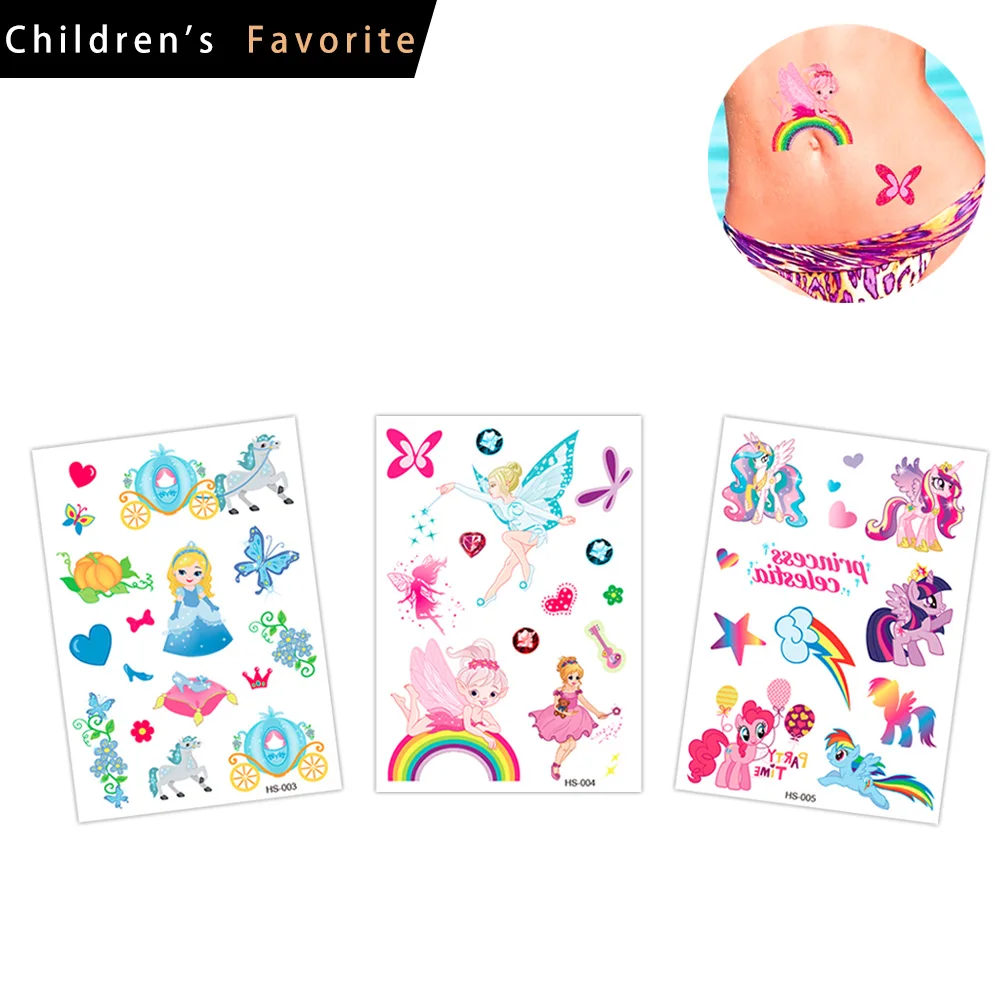 

non-toxic colorful temporary tattoo kids cartoon kids stickers lovely kids tattoo