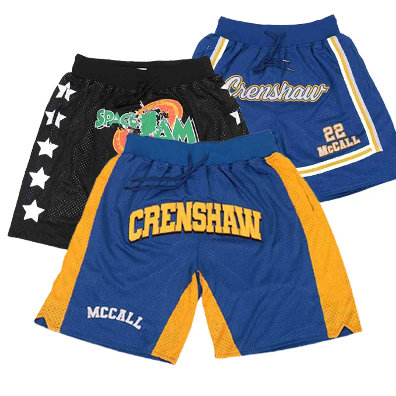 

Drop Shpping McCall Crenshaw 22 Space Jam Movie Film Top Quality Quick Dry Stitched Basketball Shorts Sports Short Pants