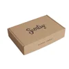 Top custom recyclable folding carton brown kraft paper boxes